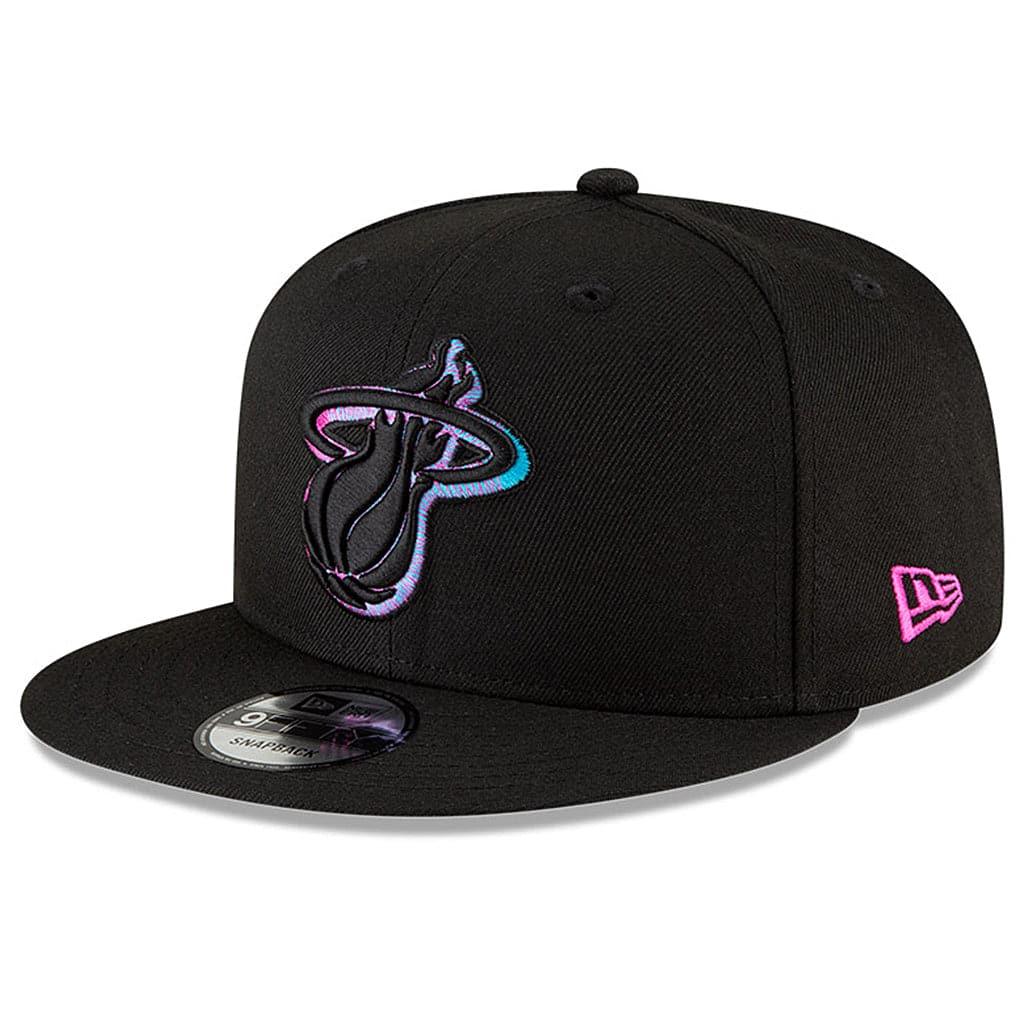 Miami Heat Alt New Era NBA 2020 City Series 9FIFTY Snapback Hat - Black