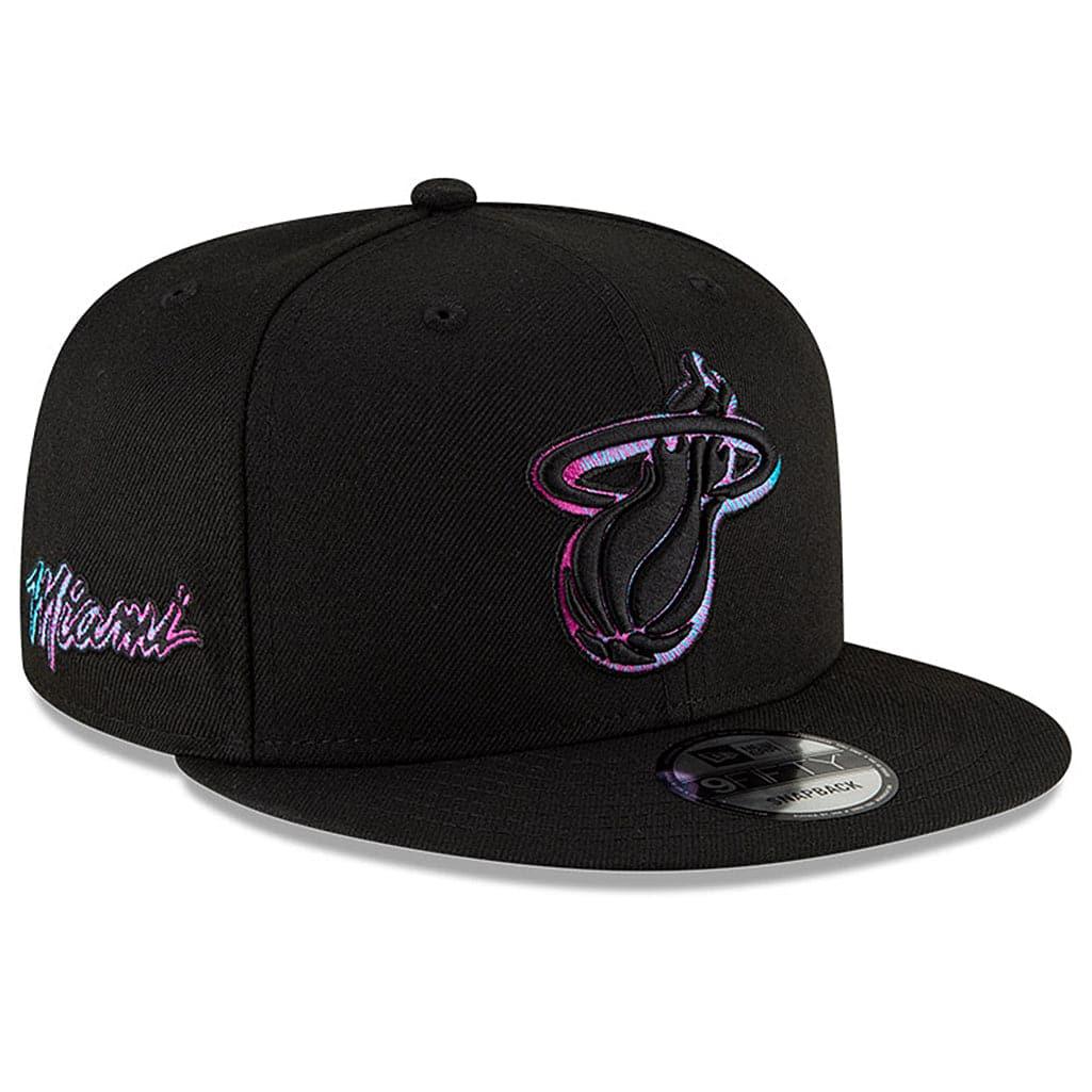 Miami Heat Alt New Era NBA 2020 City Series 9FIFTY Snapback Hat - Black