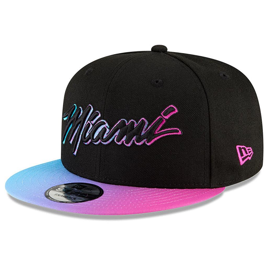 Miami Heat New Era NBA 2020 City Series 9FIFTY Snapback Hat - Black