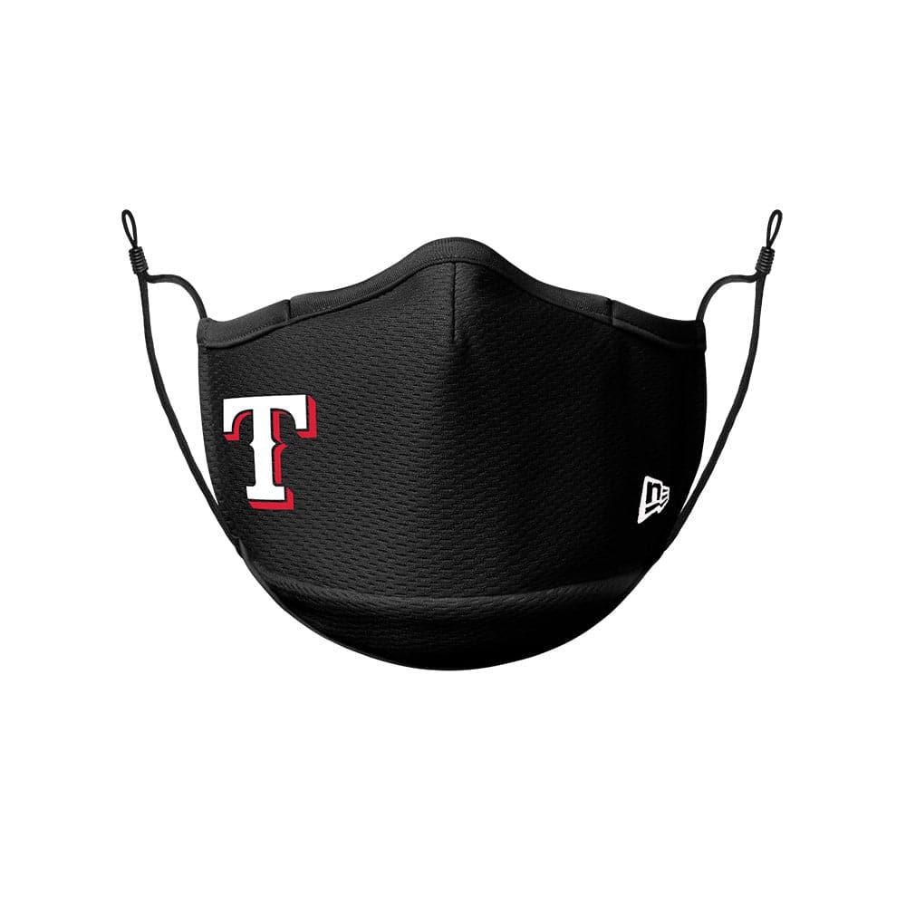 Texas Rangers New Era MLB On-Field Team Logo Face Mask - Black