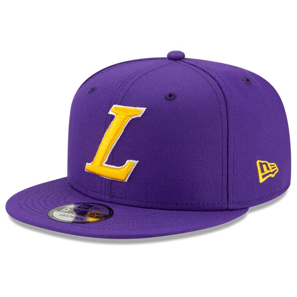 Los Angeles Lakers New Era NBA Ligature 9FIFTY Snapback Hat - Purple