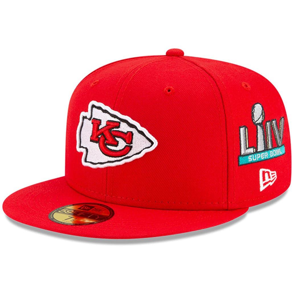 Kansas City Chiefs New Era NFL Champions Patch 59FIFTY Fitted Hat - Red