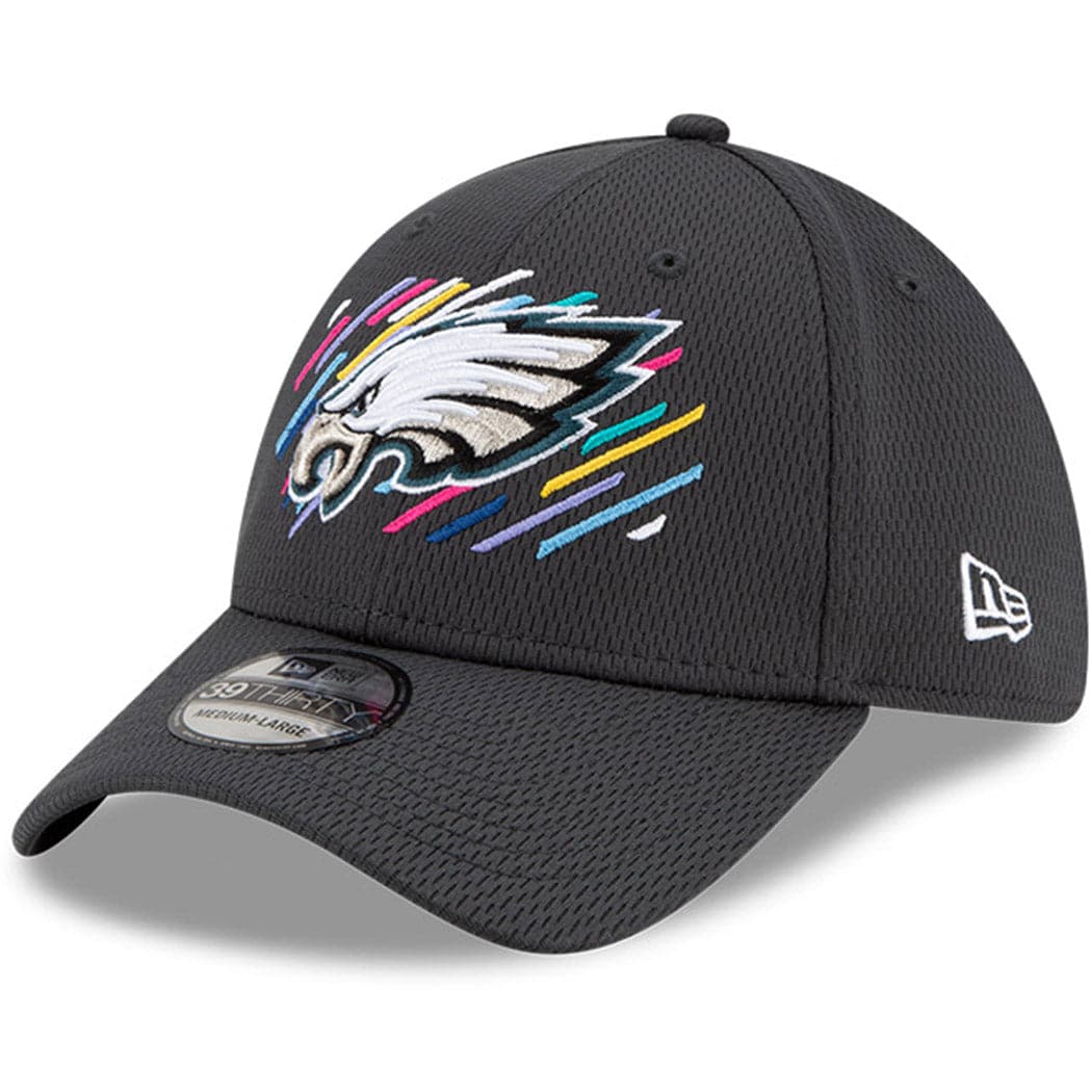Philadelphia Eagles New Era NFL 2021 Crucial Catch 39THIRTY Flex Fit Hat - Steel