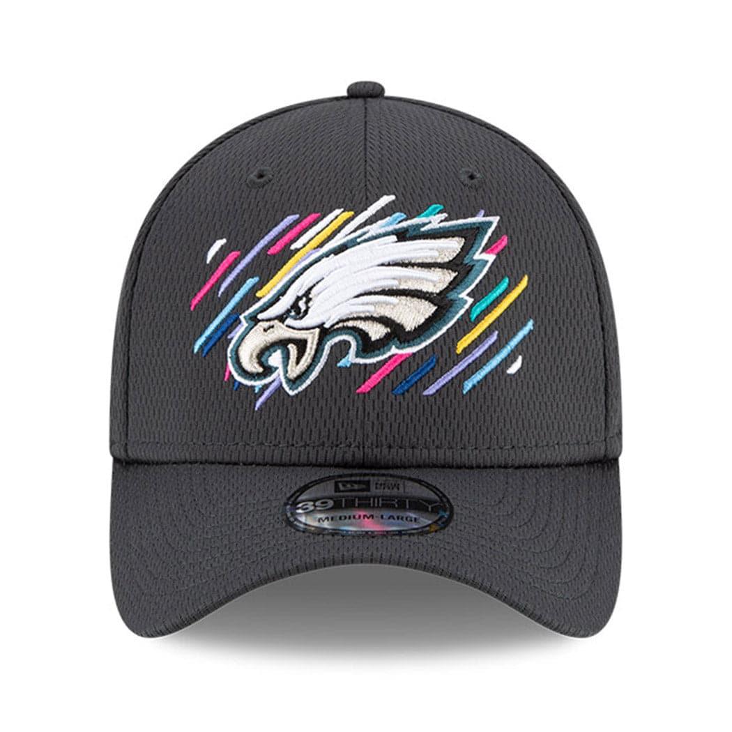 Philadelphia Eagles New Era NFL 2021 Crucial Catch 39THIRTY Flex Fit Hat - Steel