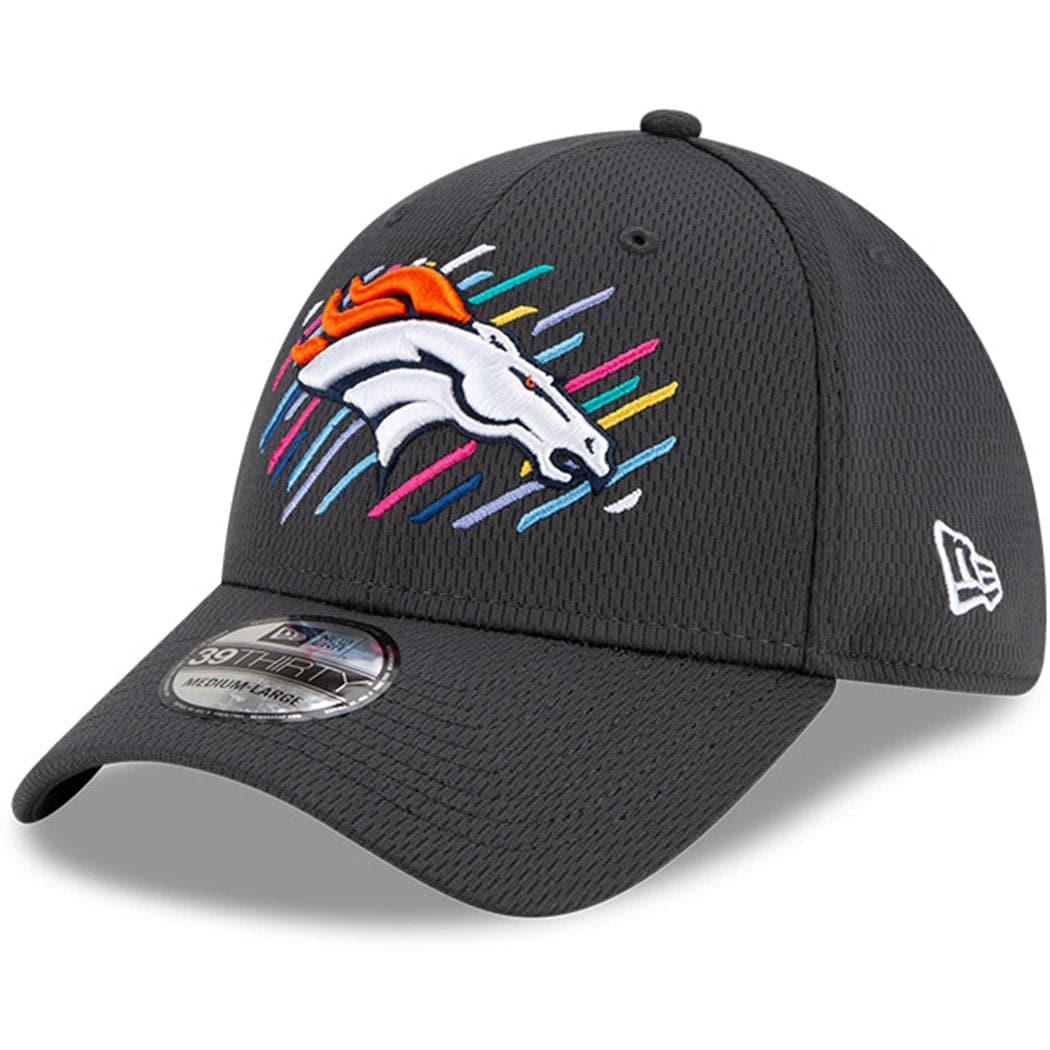 Denver Broncos New Era NFL 2021 Crucial Catch 39THIRTY Flex Fit Hat - Steel