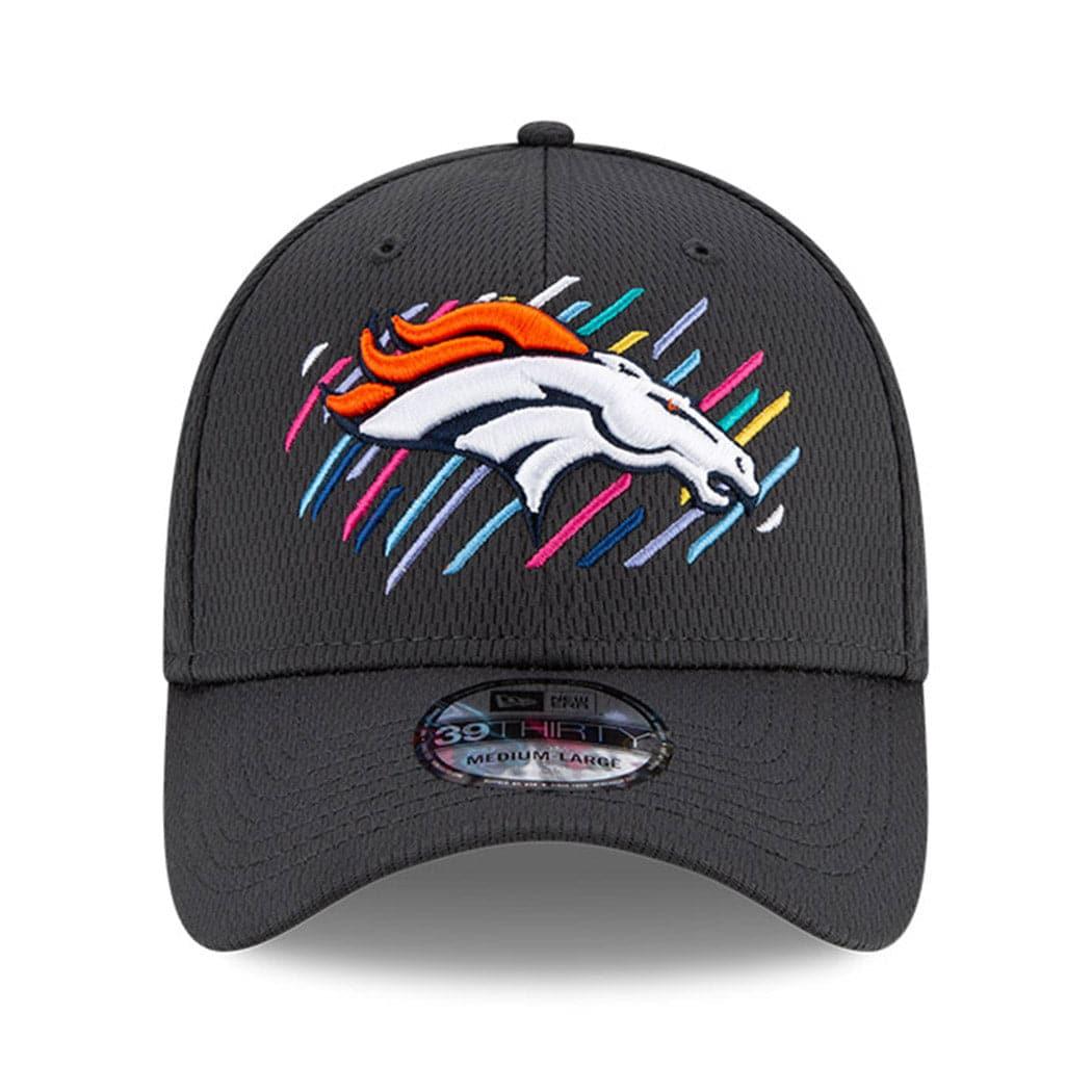 Denver Broncos New Era NFL 2021 Crucial Catch 39THIRTY Flex Fit Hat - Steel