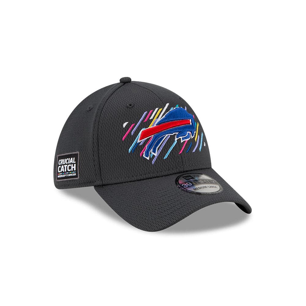 Buffalo Bills New Era NFL 2021 Crucial Catch 39THIRTY Flex Fit Hat - Steel