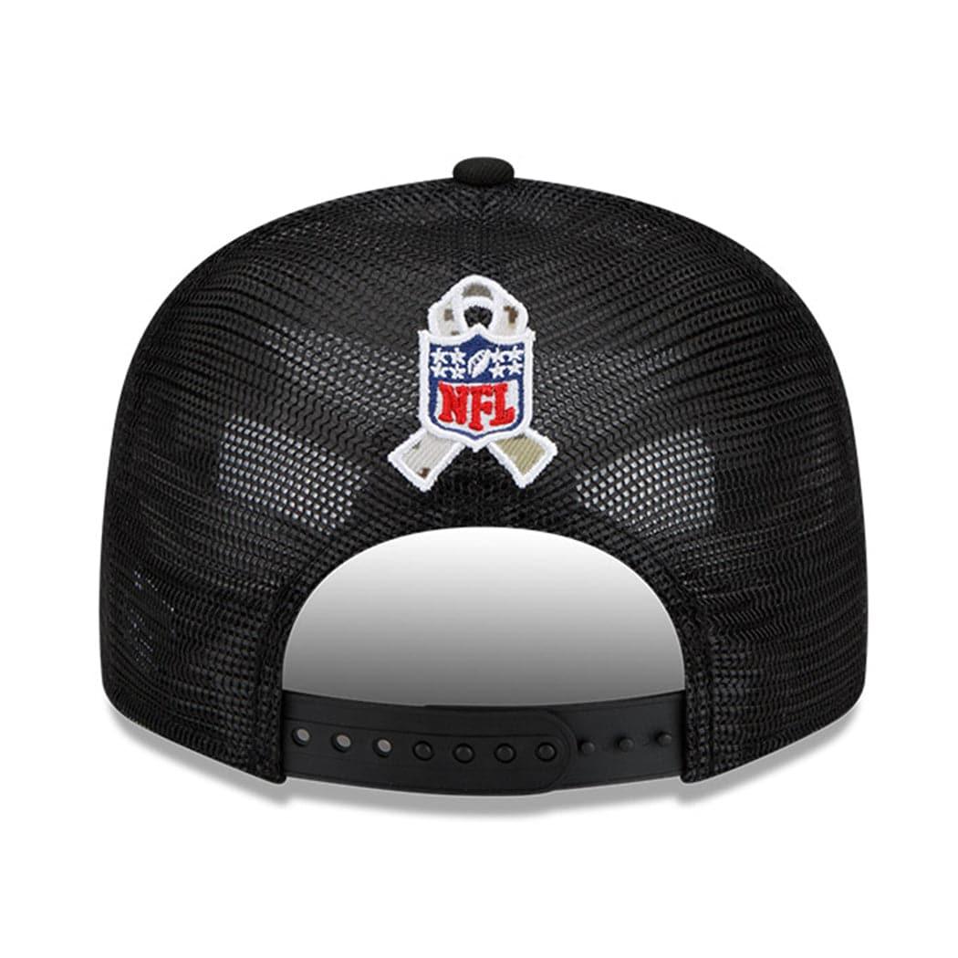 Seattle Seahawks New Era NFL 2021 Salute To Service 9FIFTY Snapback Hat - Black