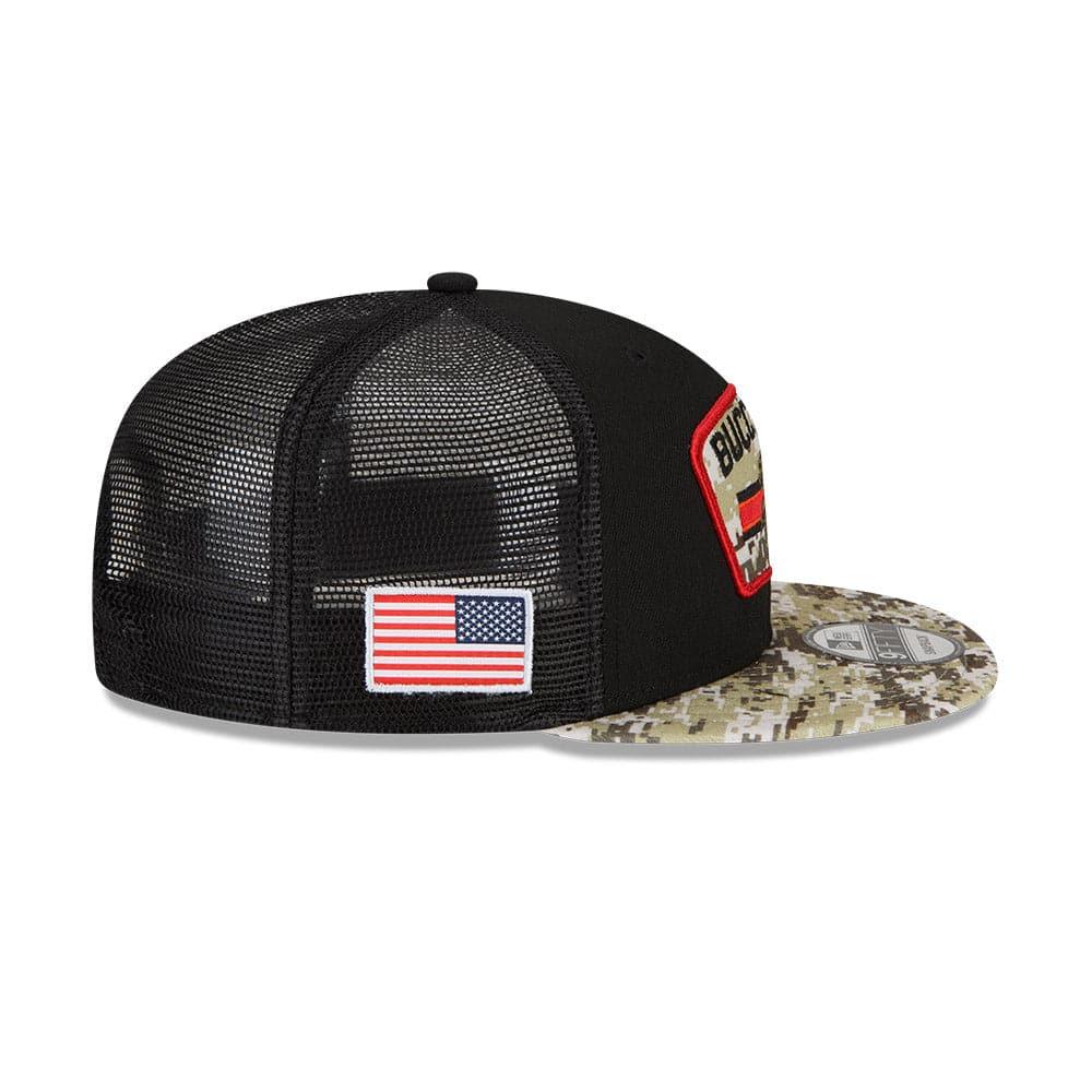 Tampa Bay Buccaneers New Era NFL 2021 Salute To Service 9FIFTY Snapback Hat - Black