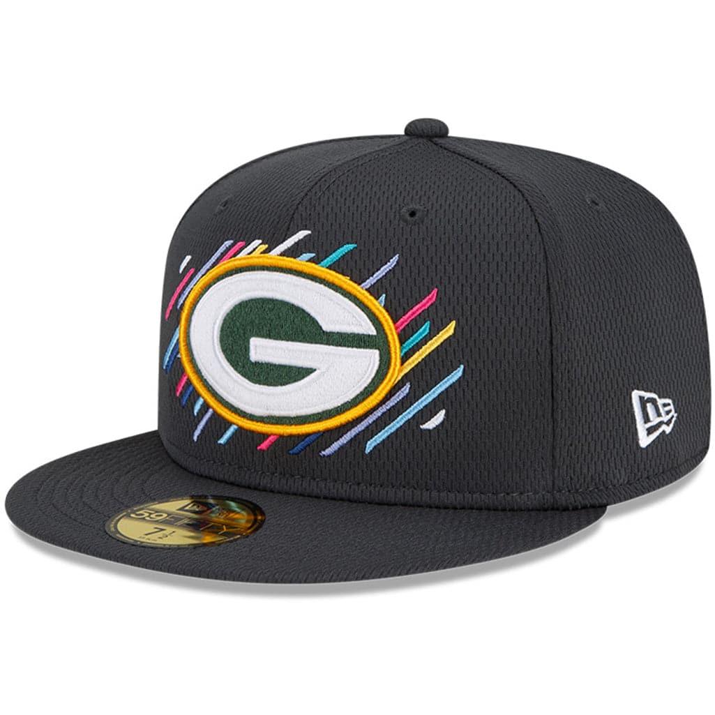 Green Bay Packers New Era NFL 2021 Crucial Catch 59FIFTY Fitted Hat - Steel