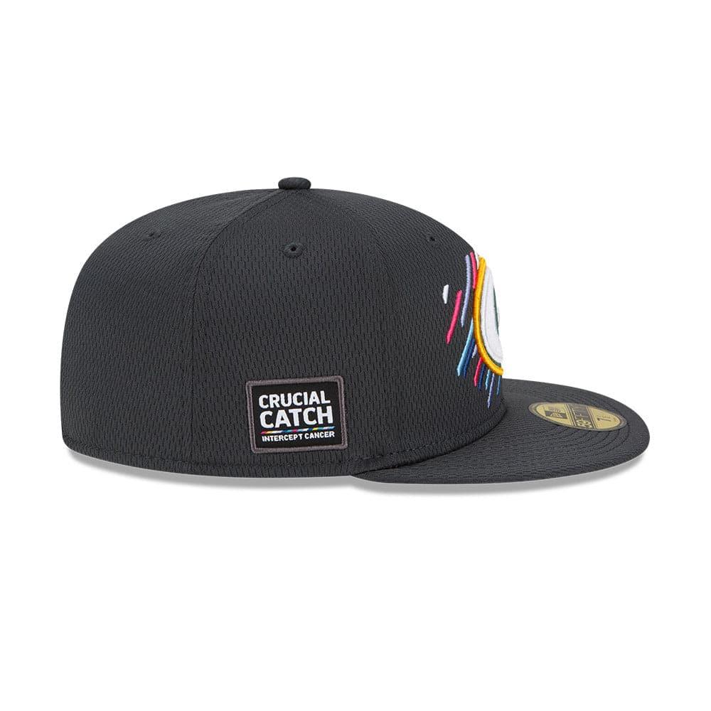 Green Bay Packers New Era NFL 2021 Crucial Catch 59FIFTY Fitted Hat - Steel