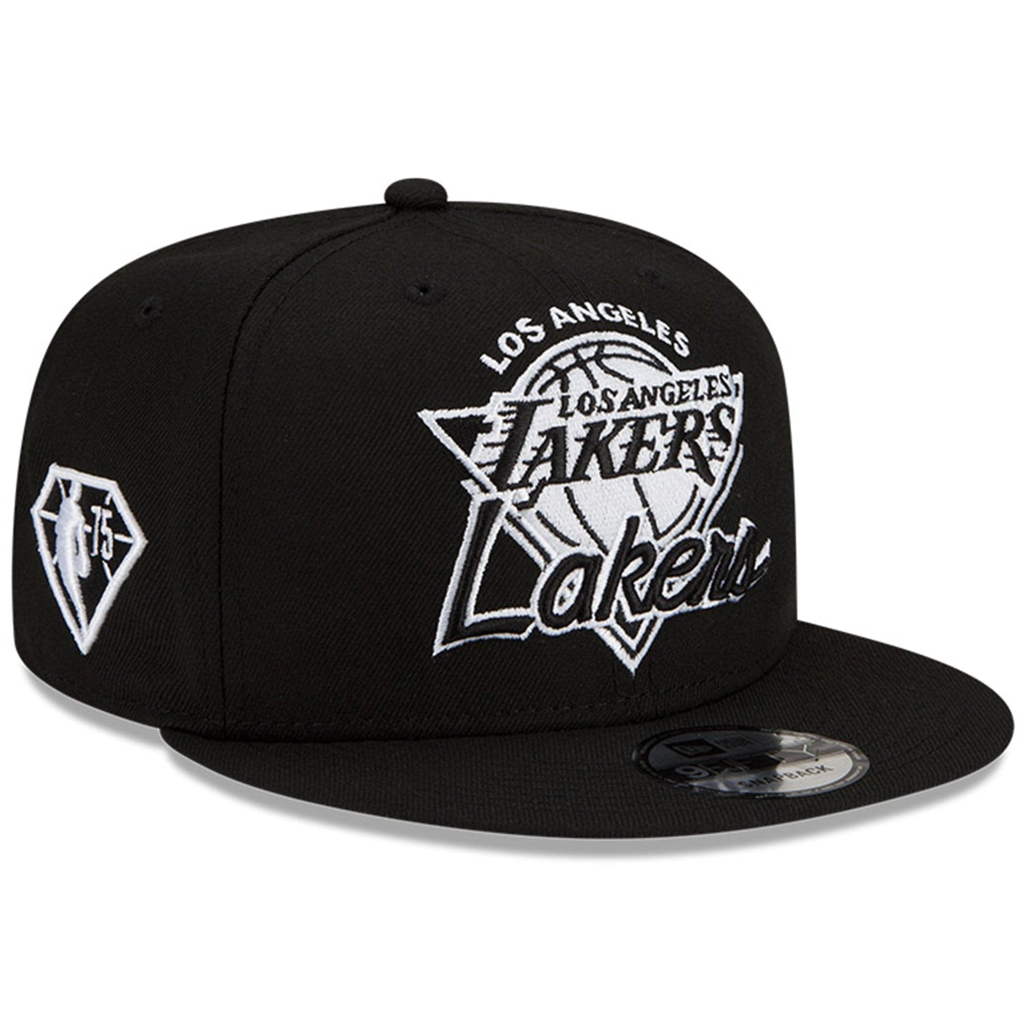 Los Angeles Lakers New Era 2021 NBA Tip Off Monochrome 9FIFTY Snapback Hat - Black