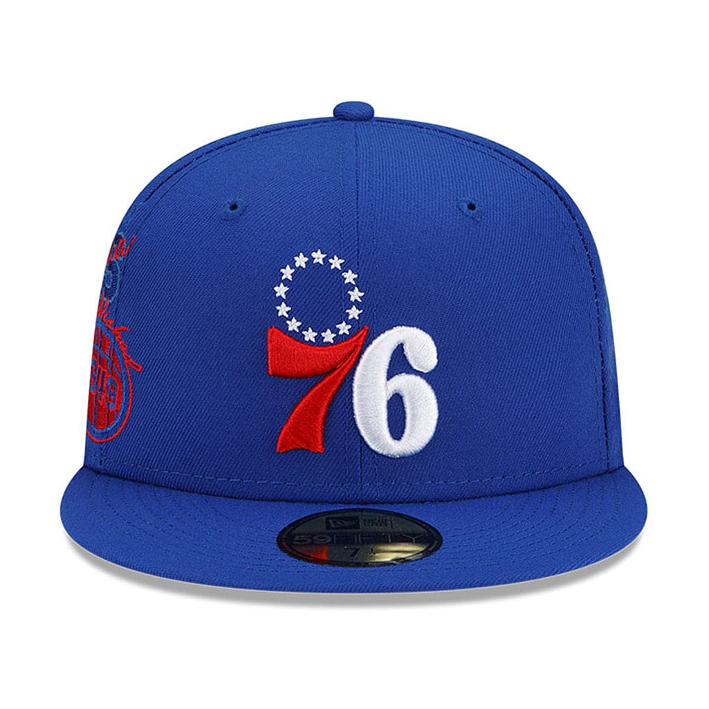 Philadelphia 76ers New Era NBA 21-22 Back Half 59FIFTY Fitted Hat - Blue