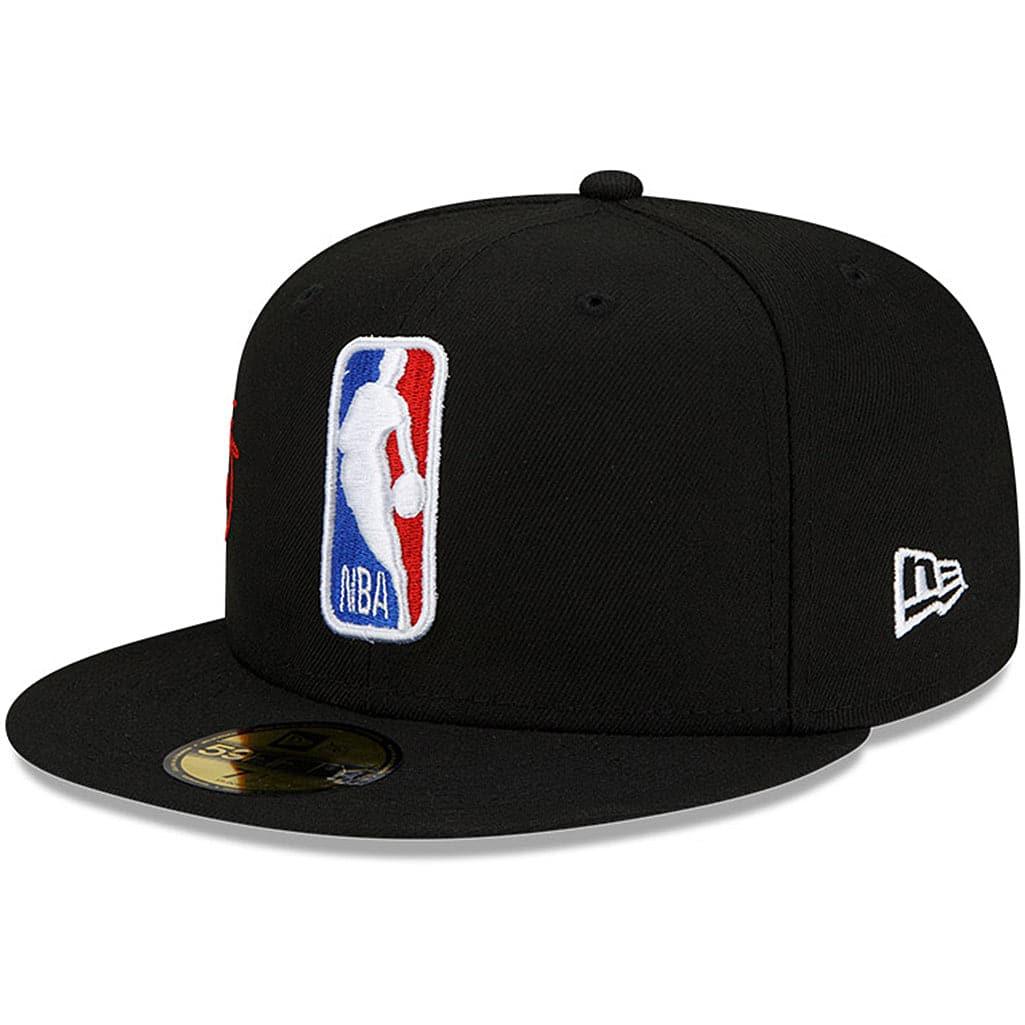 NBA Logoman New Era NBA 21-22 Back Half 59FIFTY Fitted Hat - Black