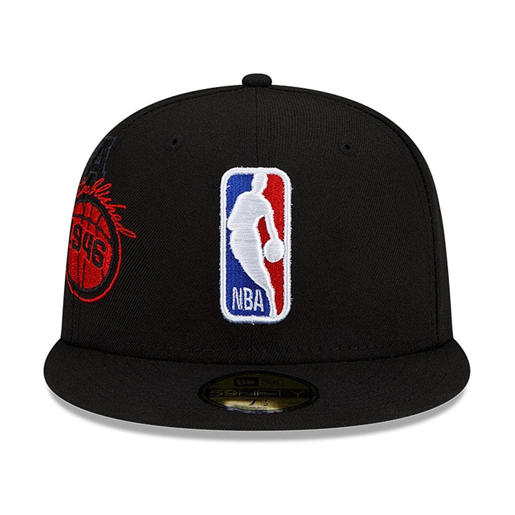 NBA Logoman New Era NBA 21-22 Back Half 59FIFTY Fitted Hat - Black