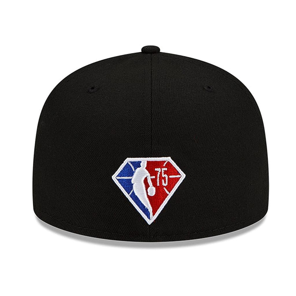NBA Logoman New Era NBA 21-22 Back Half 59FIFTY Fitted Hat - Black