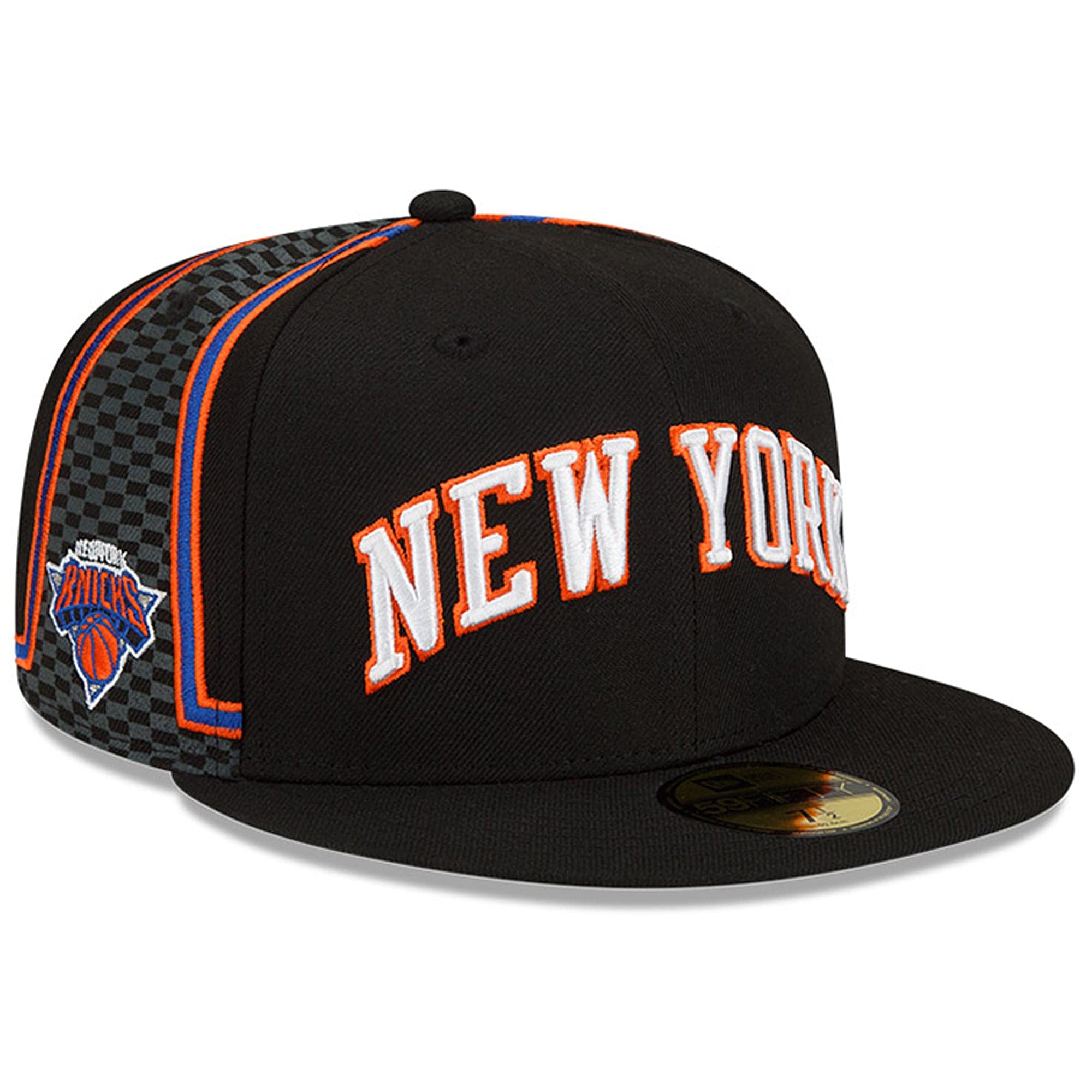 New York Knicks New Era NBA 21-22 City Edition 59FIFTY Fitted Hat - Black