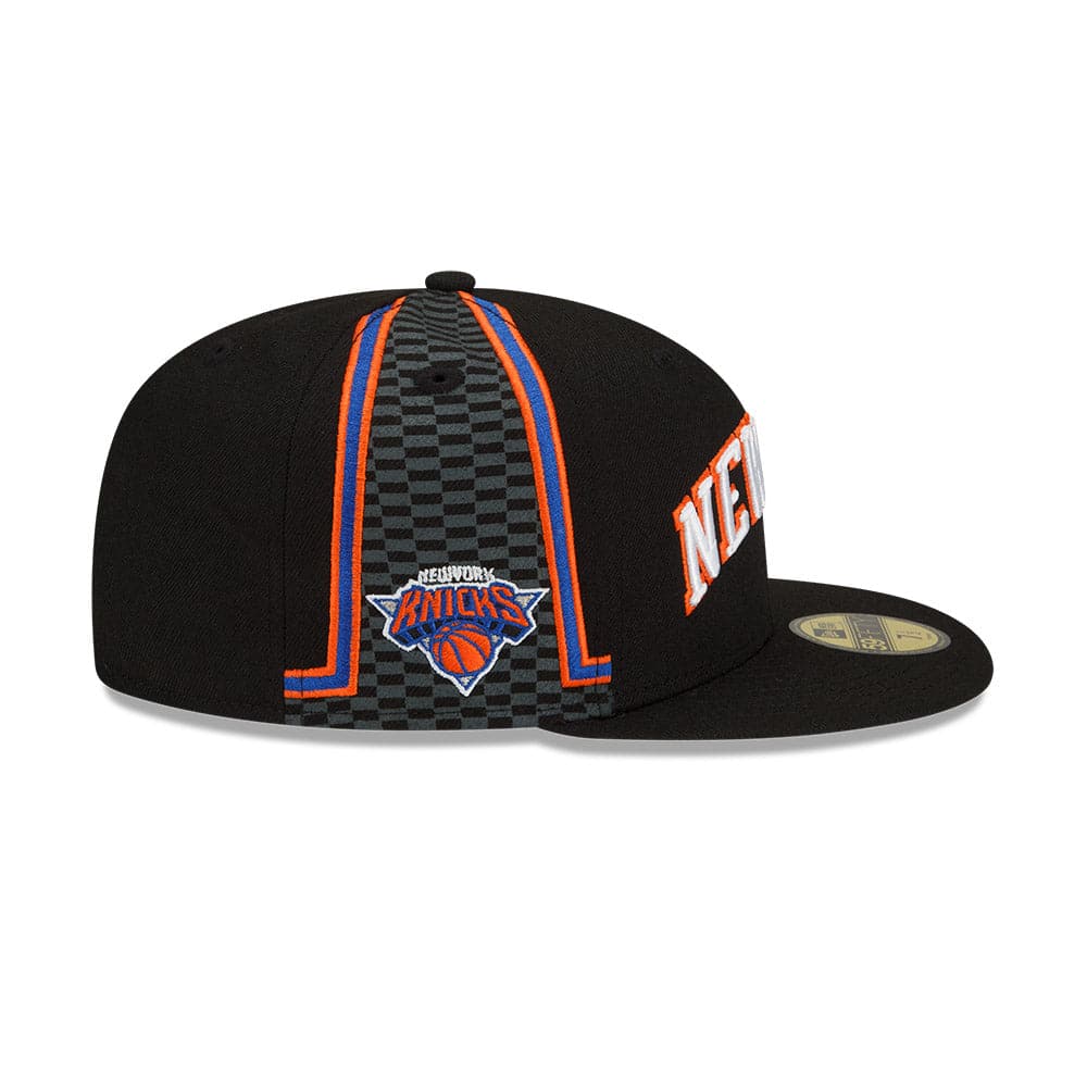 New York Knicks New Era NBA 21-22 City Edition 59FIFTY Fitted Hat - Black