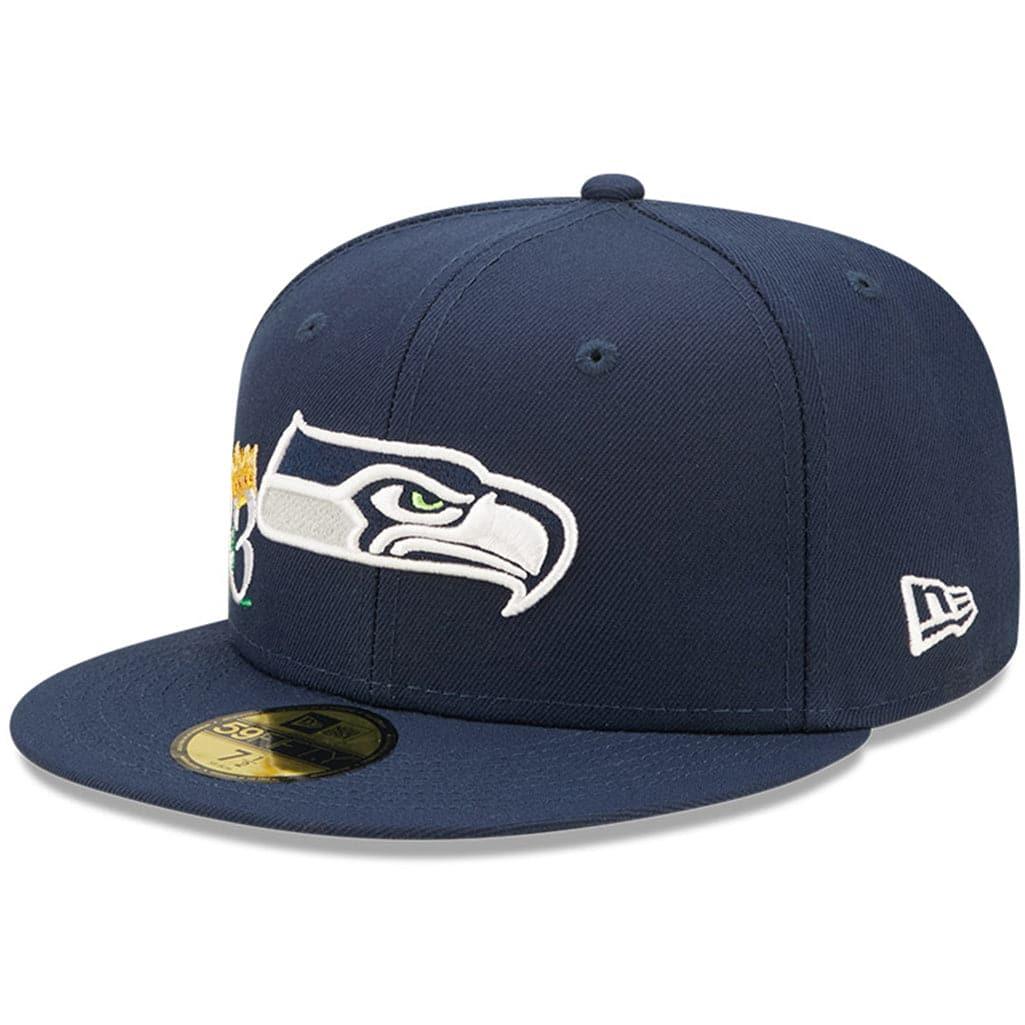 Seattle Seahawks New Era NFL Crown Champs 59FIFTY Fitted Hat - Navy
