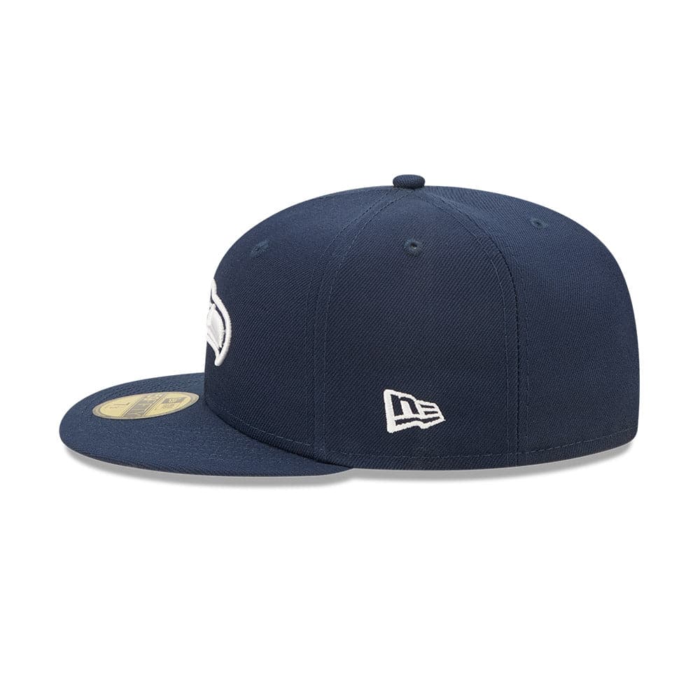 Seattle Seahawks New Era NFL Crown Champs 59FIFTY Fitted Hat - Navy