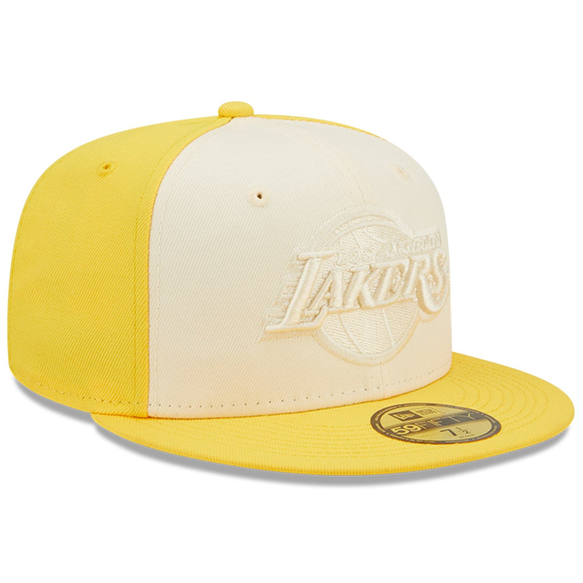 Los Angeles Lakers New Era NBA Tonal 2-Tone 59FIFTY Fitted Hat - Yellow