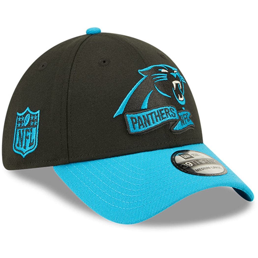 Carolina Panthers New Era NFL 22 Sideline Secondary 39THIRTY Stretch Fit Hat - Black
