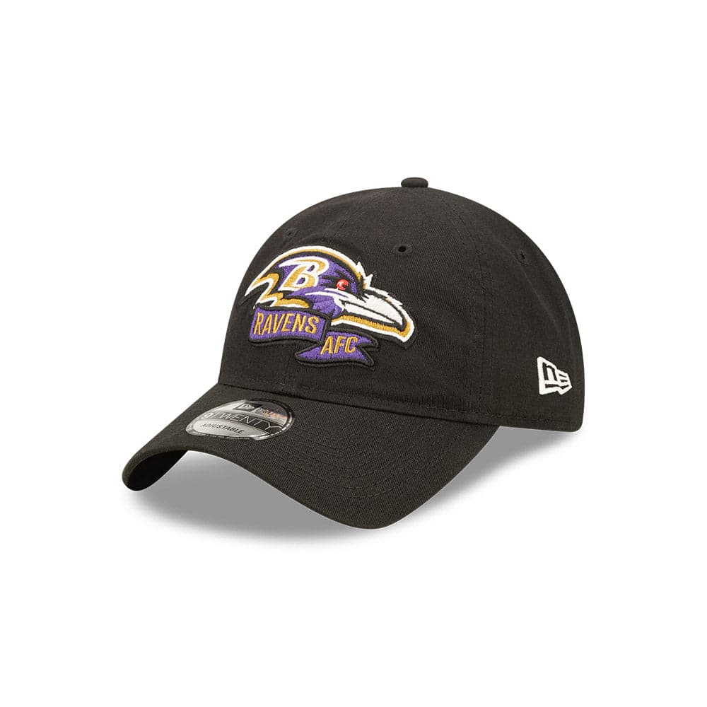 Youths Baltimore Ravens New Era NFL 22 Sideline 9TWENTY Strapback Hat - Black