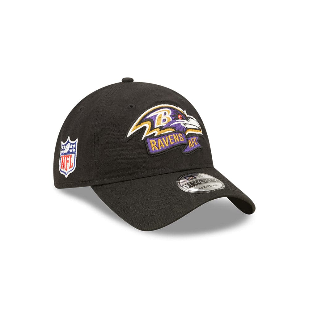 Youths Baltimore Ravens New Era NFL 22 Sideline 9TWENTY Strapback Hat - Black