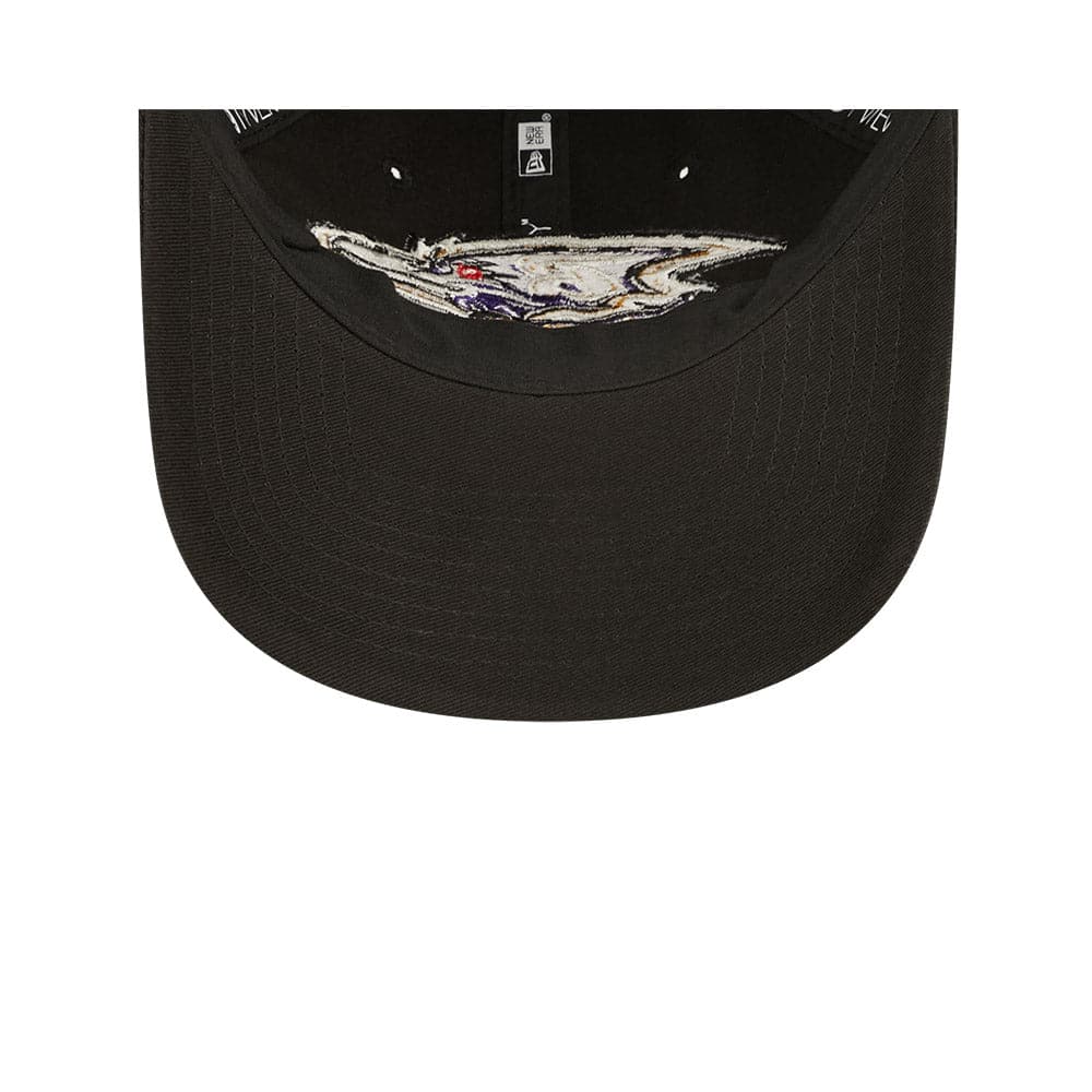 Youths Baltimore Ravens New Era NFL 22 Sideline 9TWENTY Strapback Hat - Black