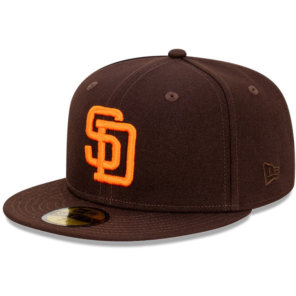 San Diego Padres New Era MLB Cooperstown 59FIFTY Fitted Hat - Brown