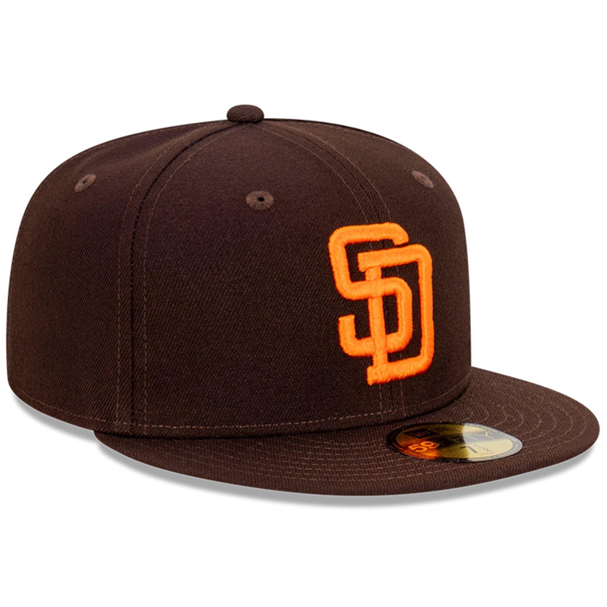 San Diego Padres New Era MLB Cooperstown 59FIFTY Fitted Hat - Brown