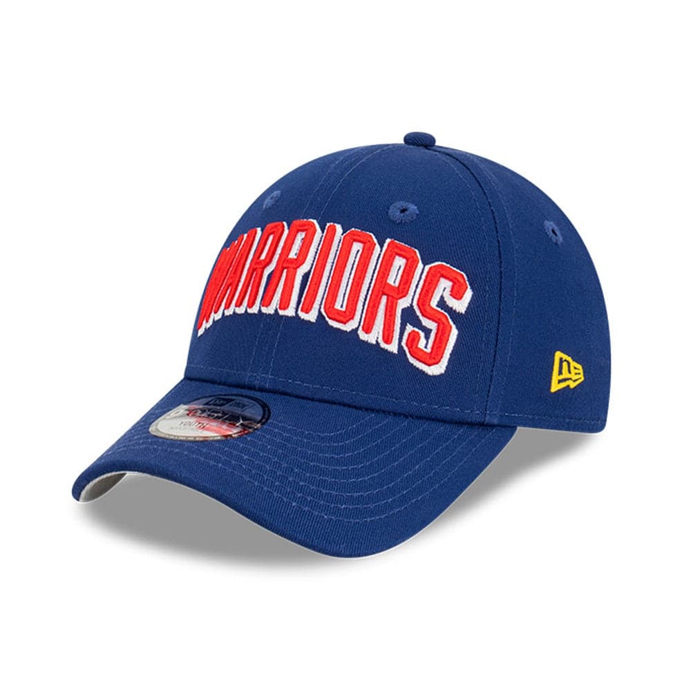 Youths Golden State Warriors New Era NBA Wordmark 9FORTY Hat - Blue
