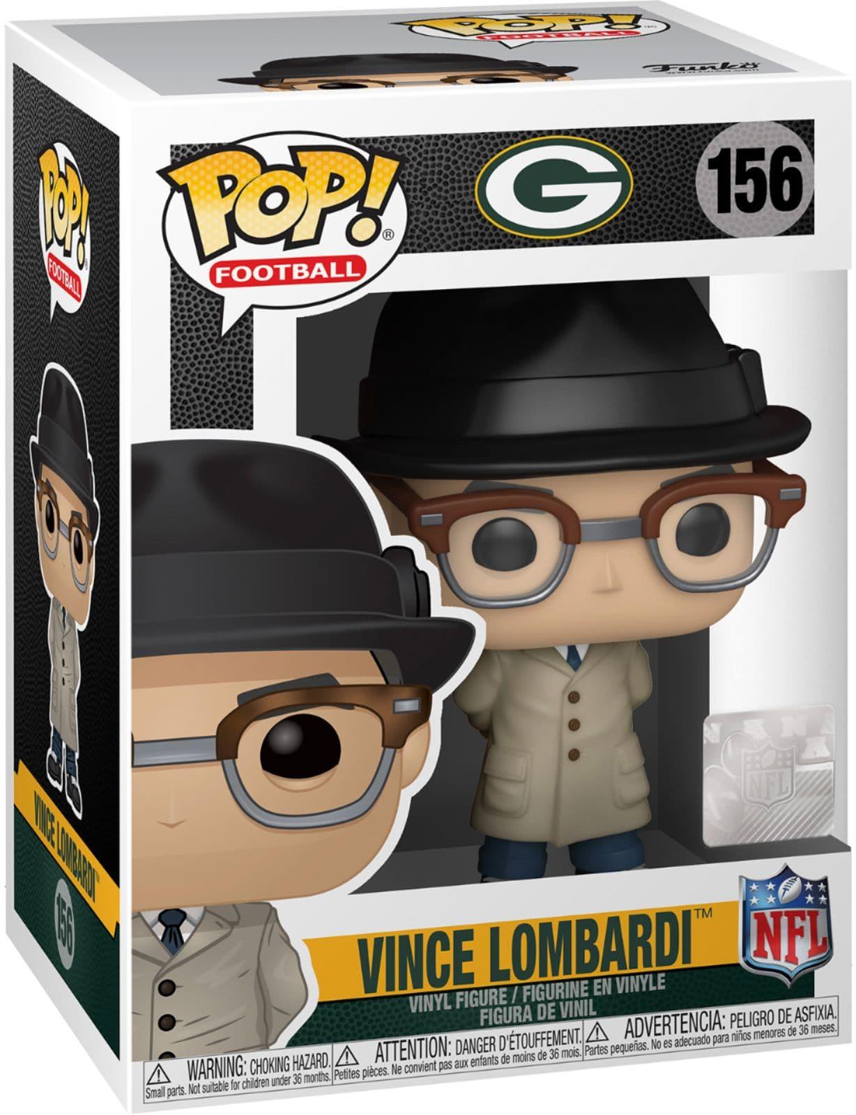 Vince Lombardi Green Bay Packers Funko NFL Legends Pop Vinyl 3.75" 156 Figure