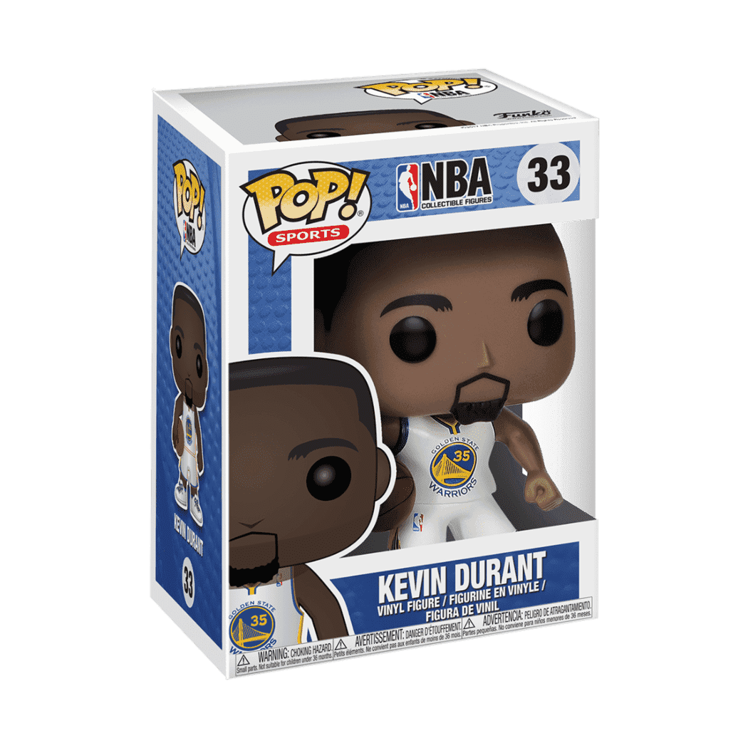 Kevin Durant Golden State Warriors Funko NBA Pop Vinyl 3.75" Figure - White
