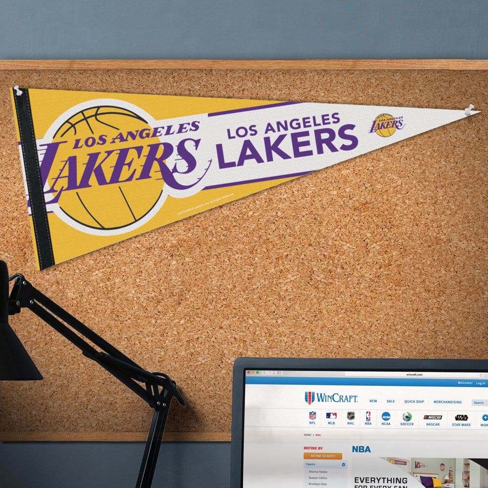 Los Angeles Lakers Wincraft NBA 12 x 30" Premium Felt Pennant