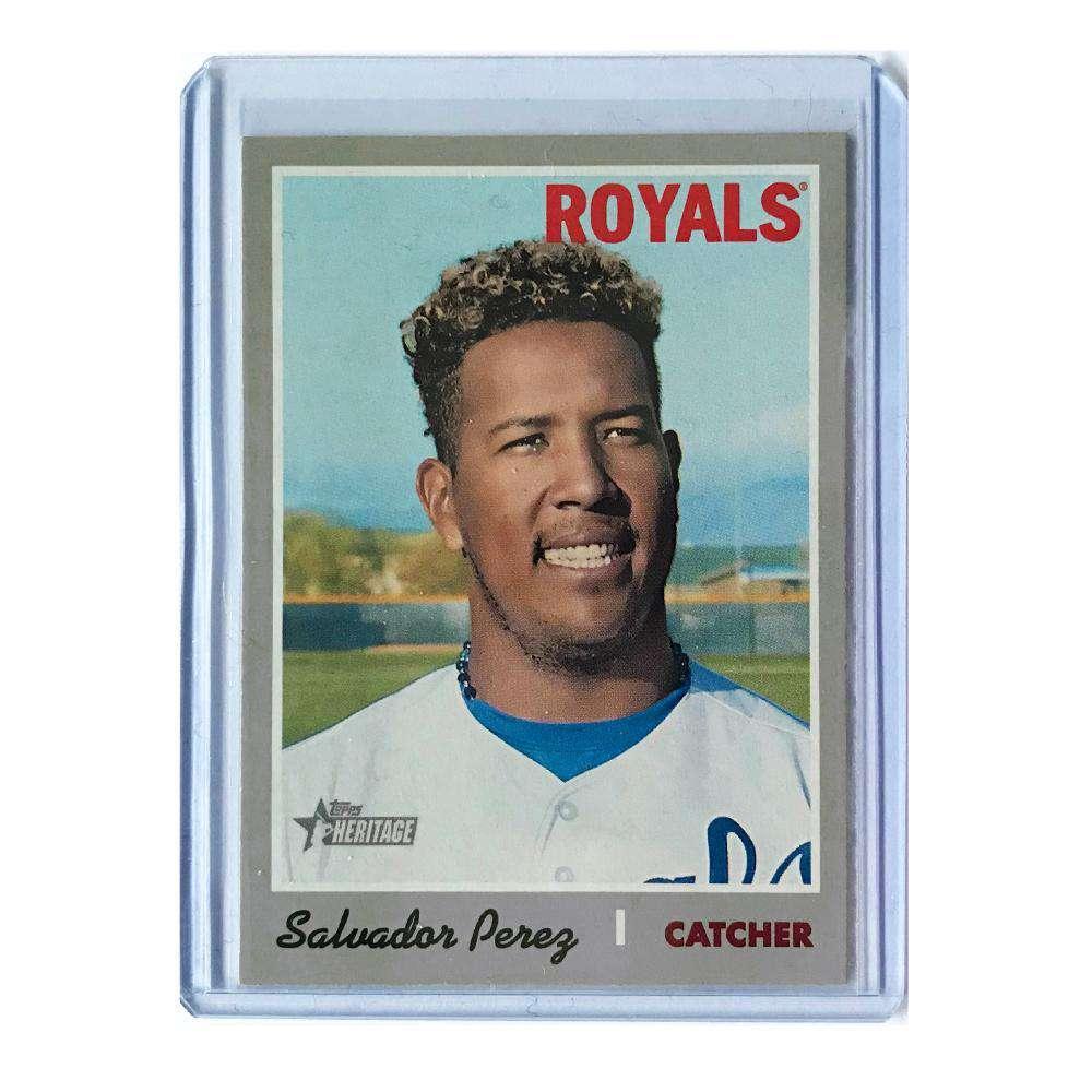 Salvador Perez Kansas City Royals 2019 Topps Heritage French Text #402 Card