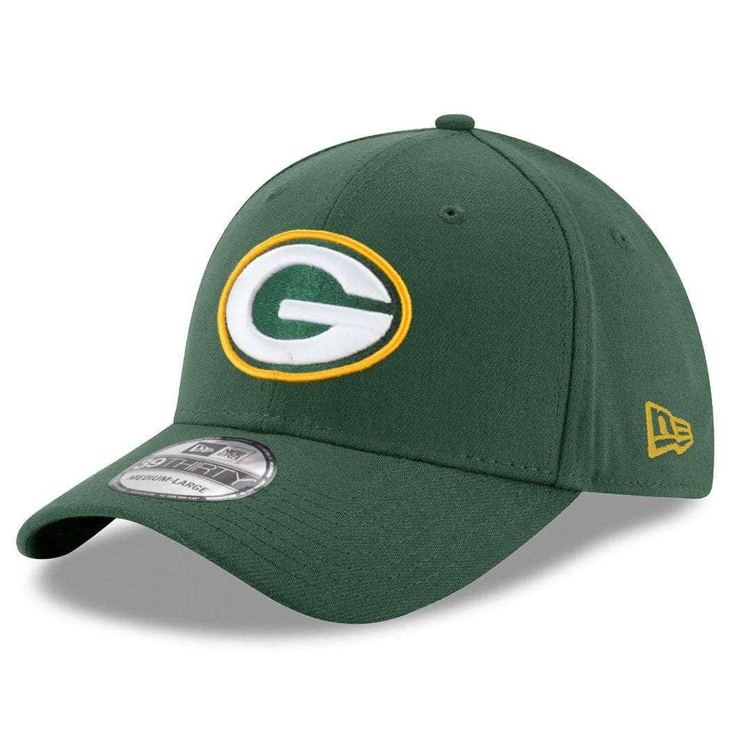 Green Bay Packers New Era NFL Team 39THIRTY Stretch-Fit Curve Hat - Green