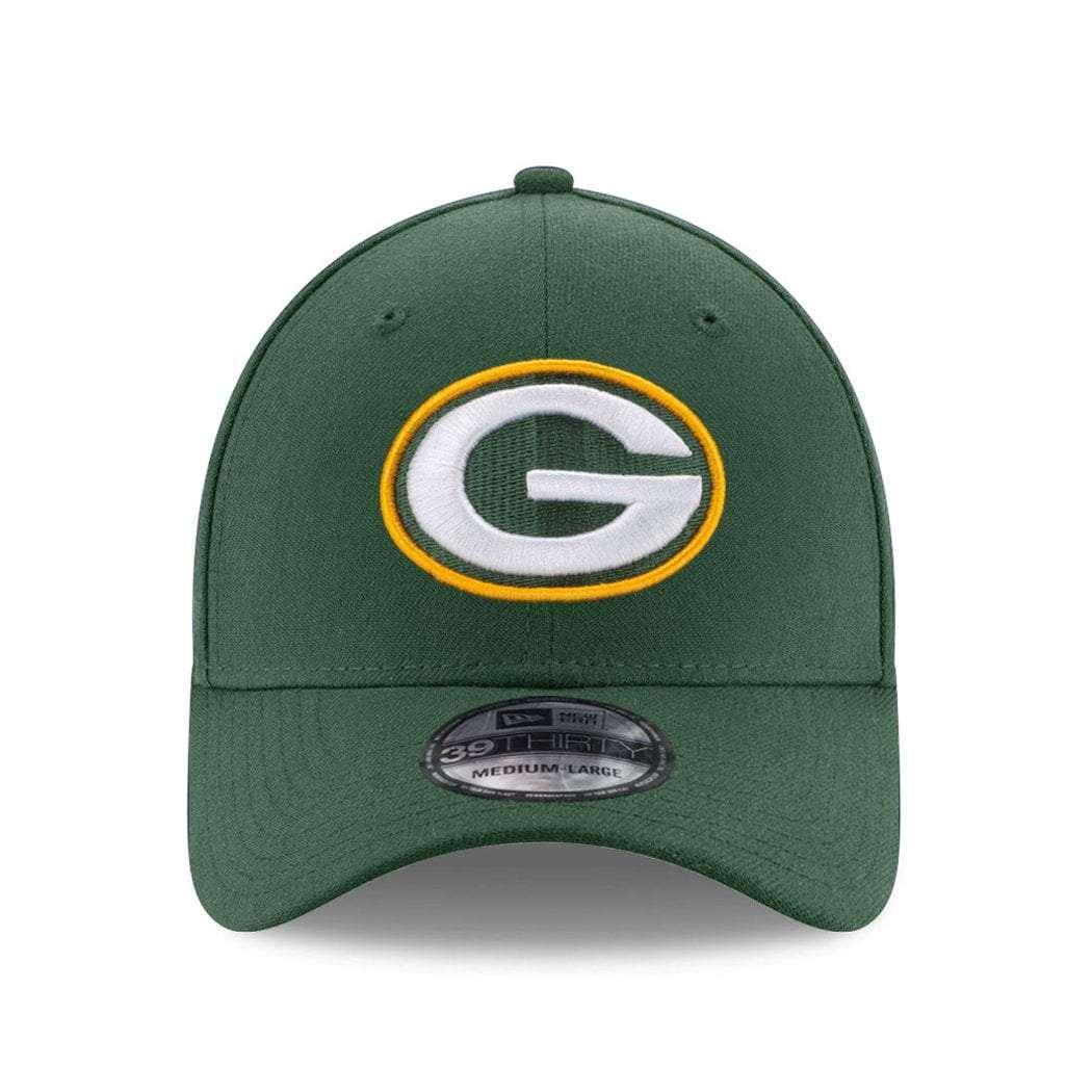 Green Bay Packers New Era NFL Team 39THIRTY Stretch-Fit Curve Hat - Green