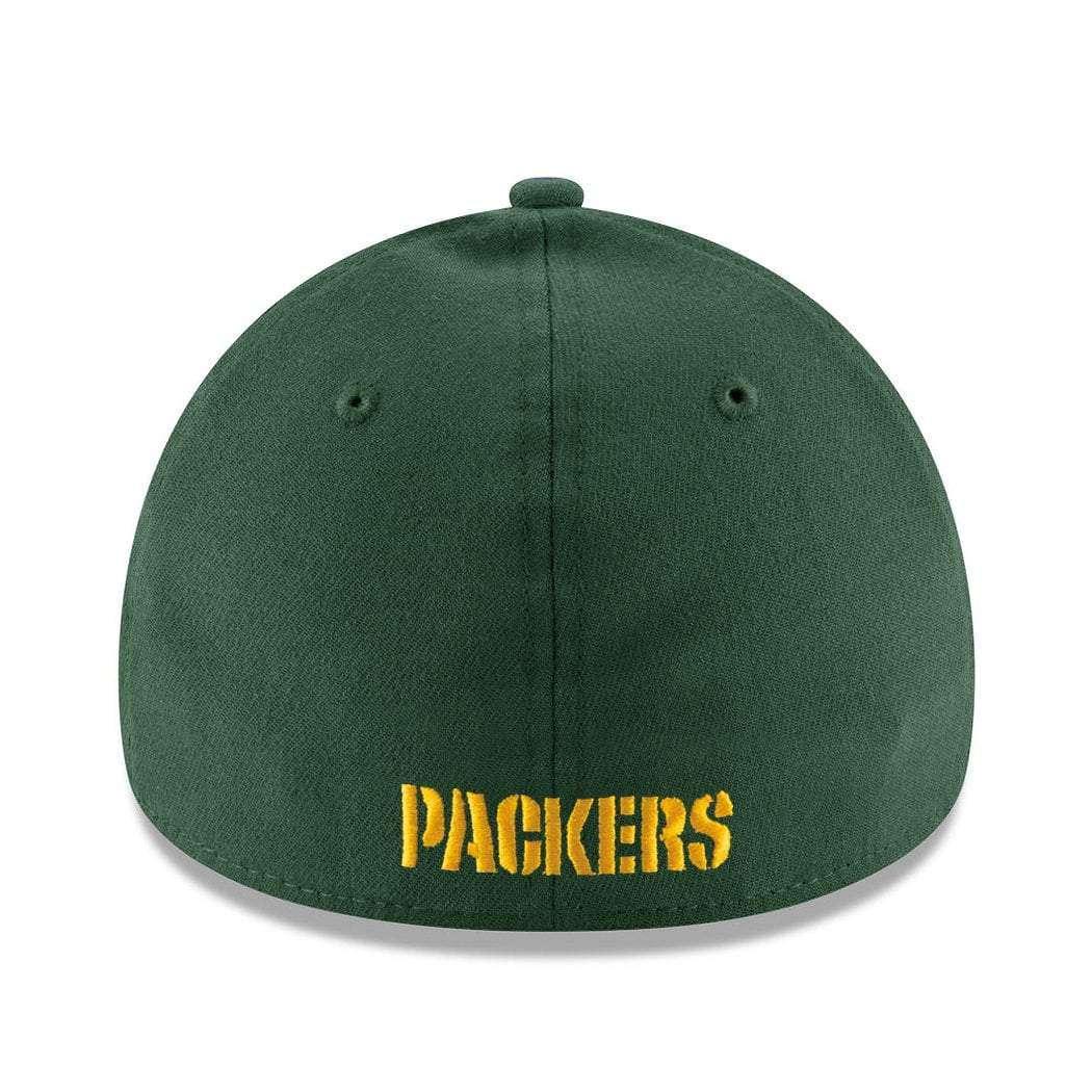 Green Bay Packers New Era NFL Team 39THIRTY Stretch-Fit Curve Hat - Green