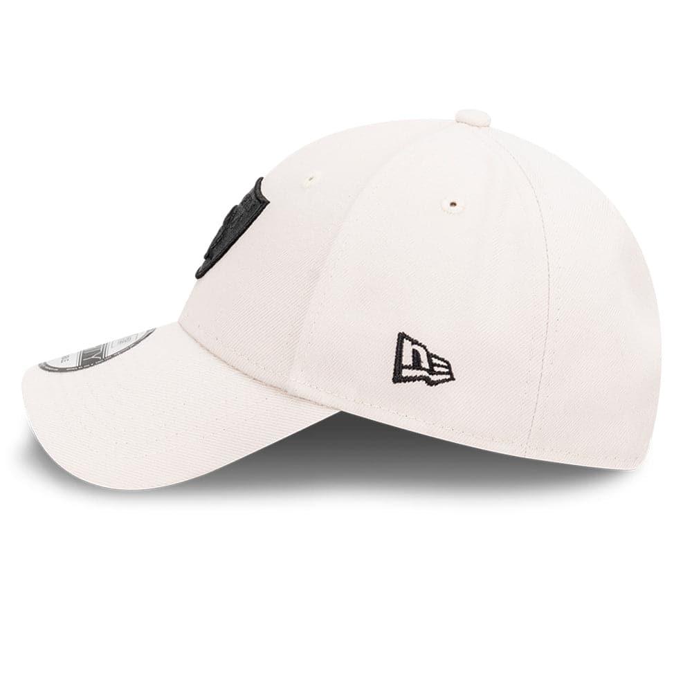 Las Vegas Raiders New Era NFL Black Tonal 9FORTY Snapback Curve Hat - Stone