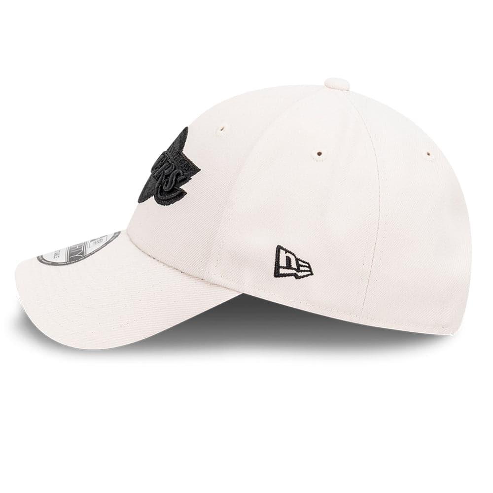 Los Angeles Lakers New Era NBA Black Tonal 9FORTY Snapback Curve Hat - Stone