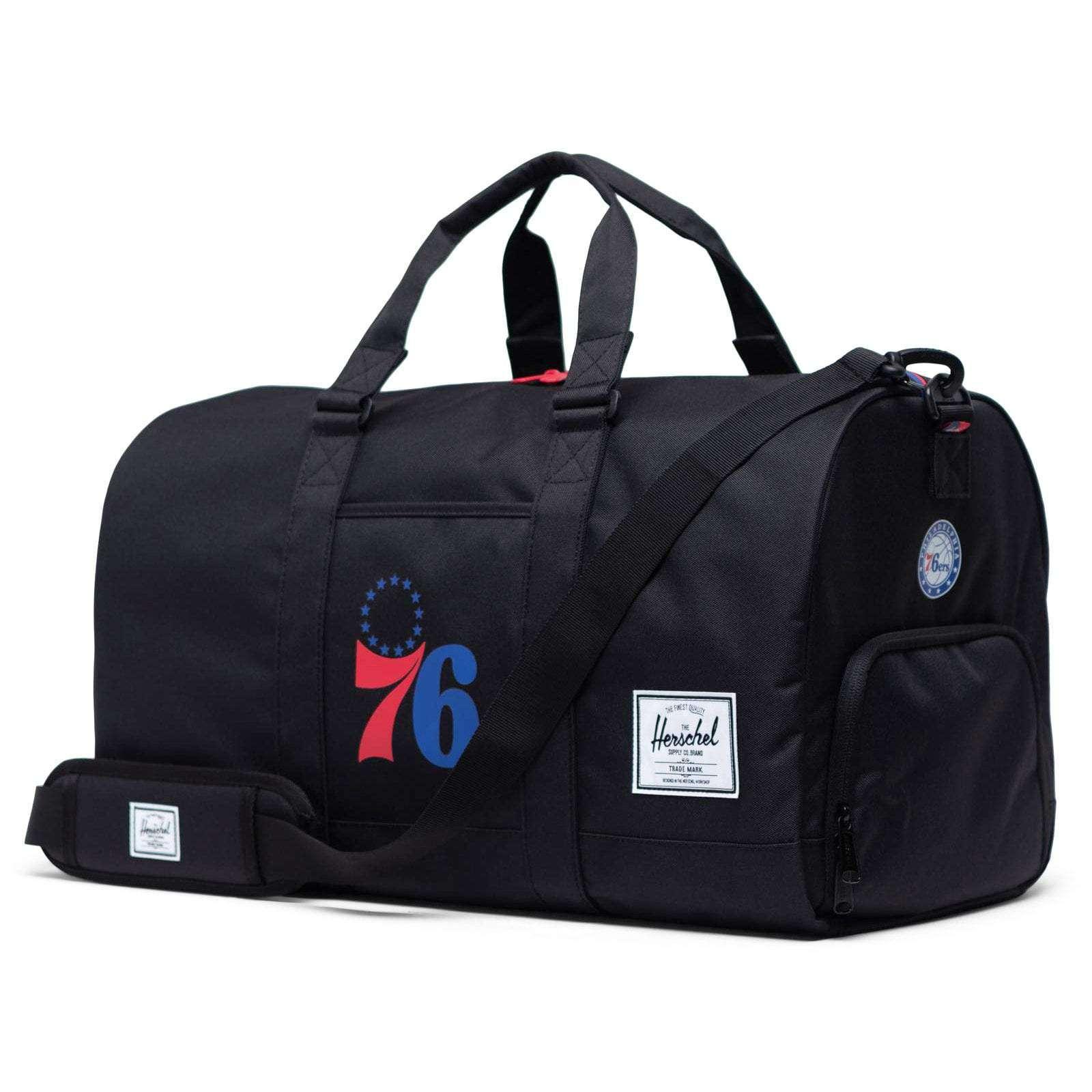 Philadelphia 76ers Herschel NBA Novel Duffle Bag - Black
