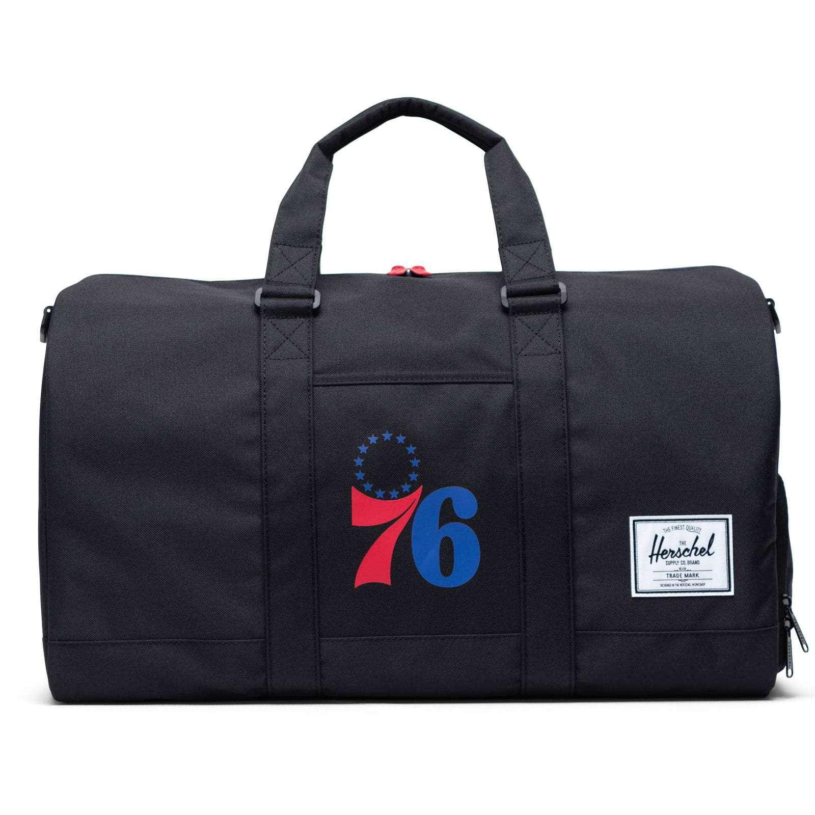 Philadelphia 76ers Herschel NBA Novel Duffle Bag - Black