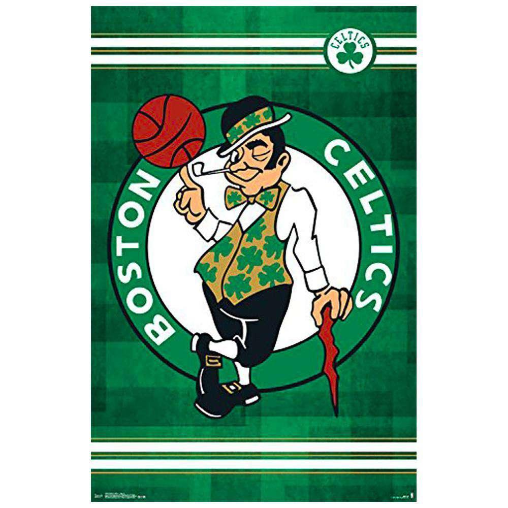 Boston Celtics Team Logo 61x91.5cm Trends NBA Poster - Laminated