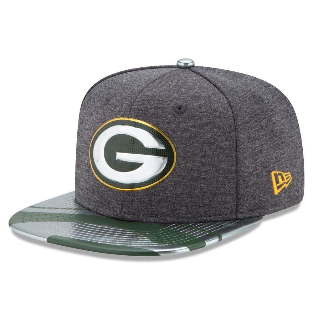 Green Bay Packers New Era NFL Kickoff OF 9FIFTY Snapback Hat - Steel Heather