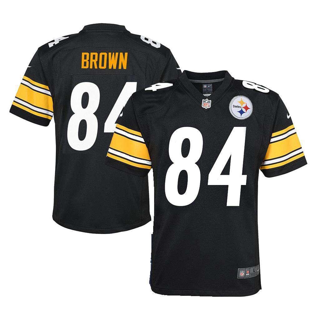 Youths Antonio Brown Pittsburgh Steelers Nike NFL Game Jersey - Black