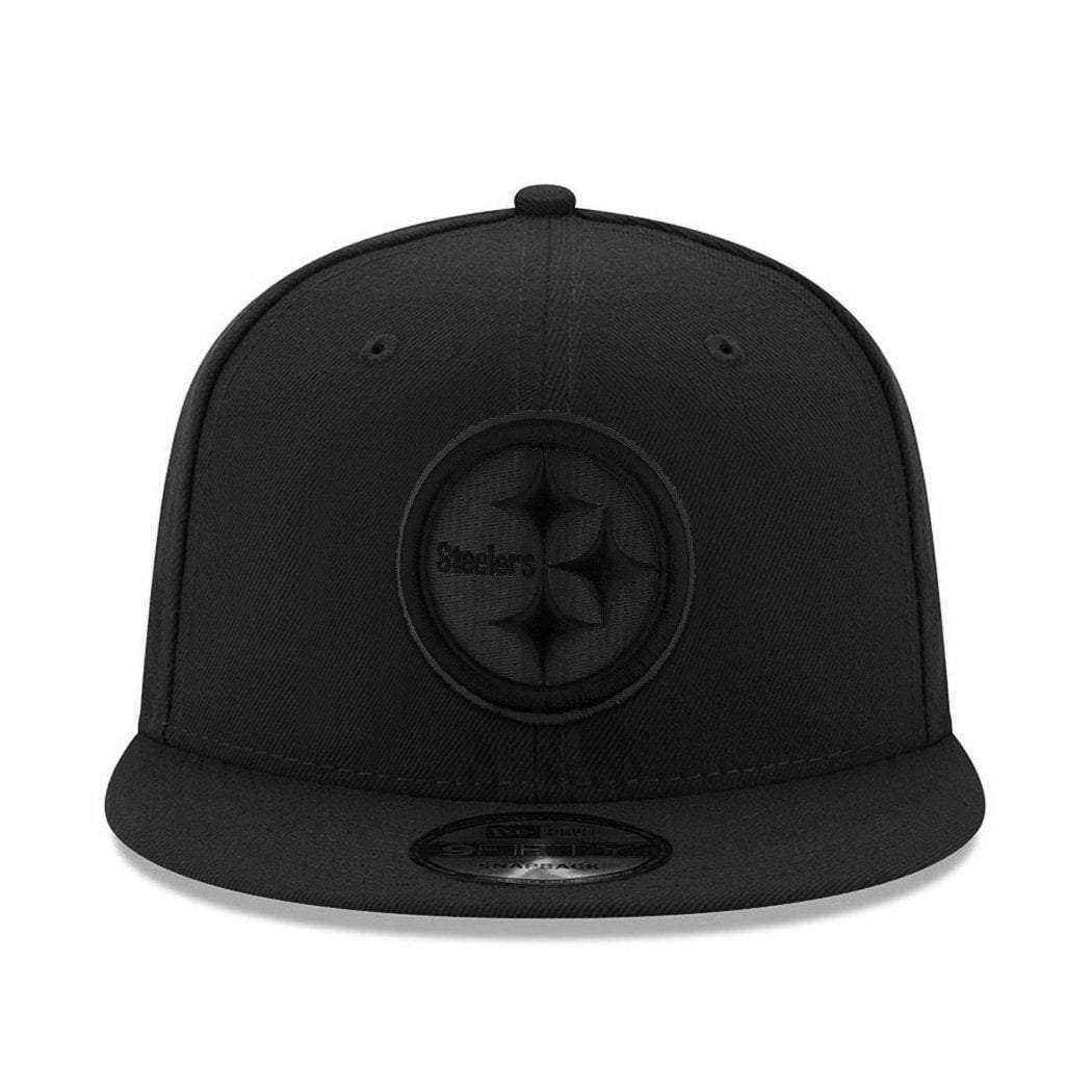 Pittsburgh Steelers New Era NFL Black On Black 9FIFTY Snapback Hat