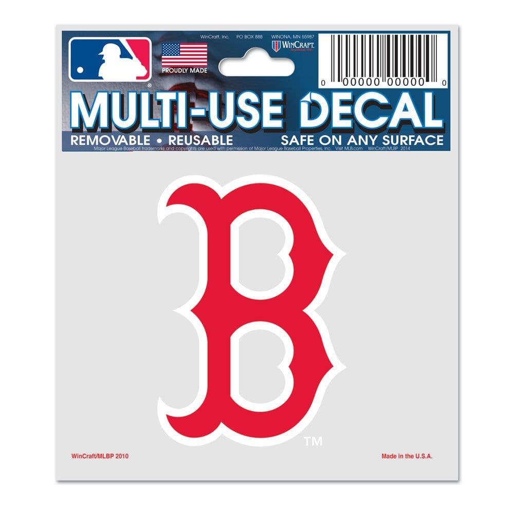 Boston Red Sox Wincraft MLB 3" x 4" Multi-Use Sticker Decal