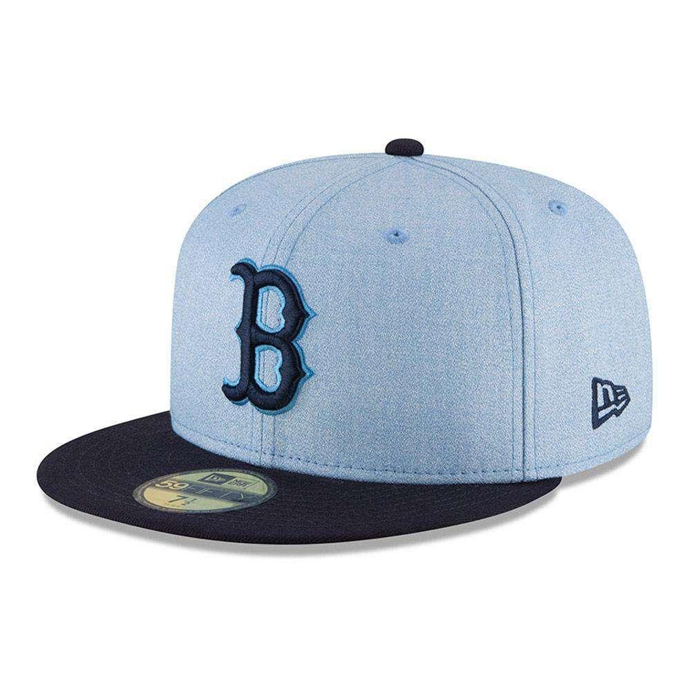 Boston Red Sox New Era MLB 2018 Fathers Day AC On-Field 59FIFTY Fitted Hat - Blue