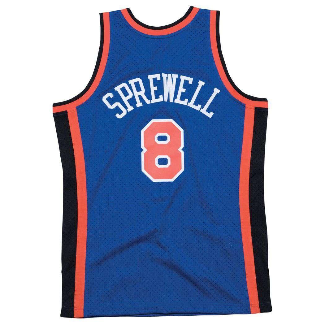 Latrell Sprewell New York Knicks Mitchell & Ness NBA Swingman Jersey - Blue